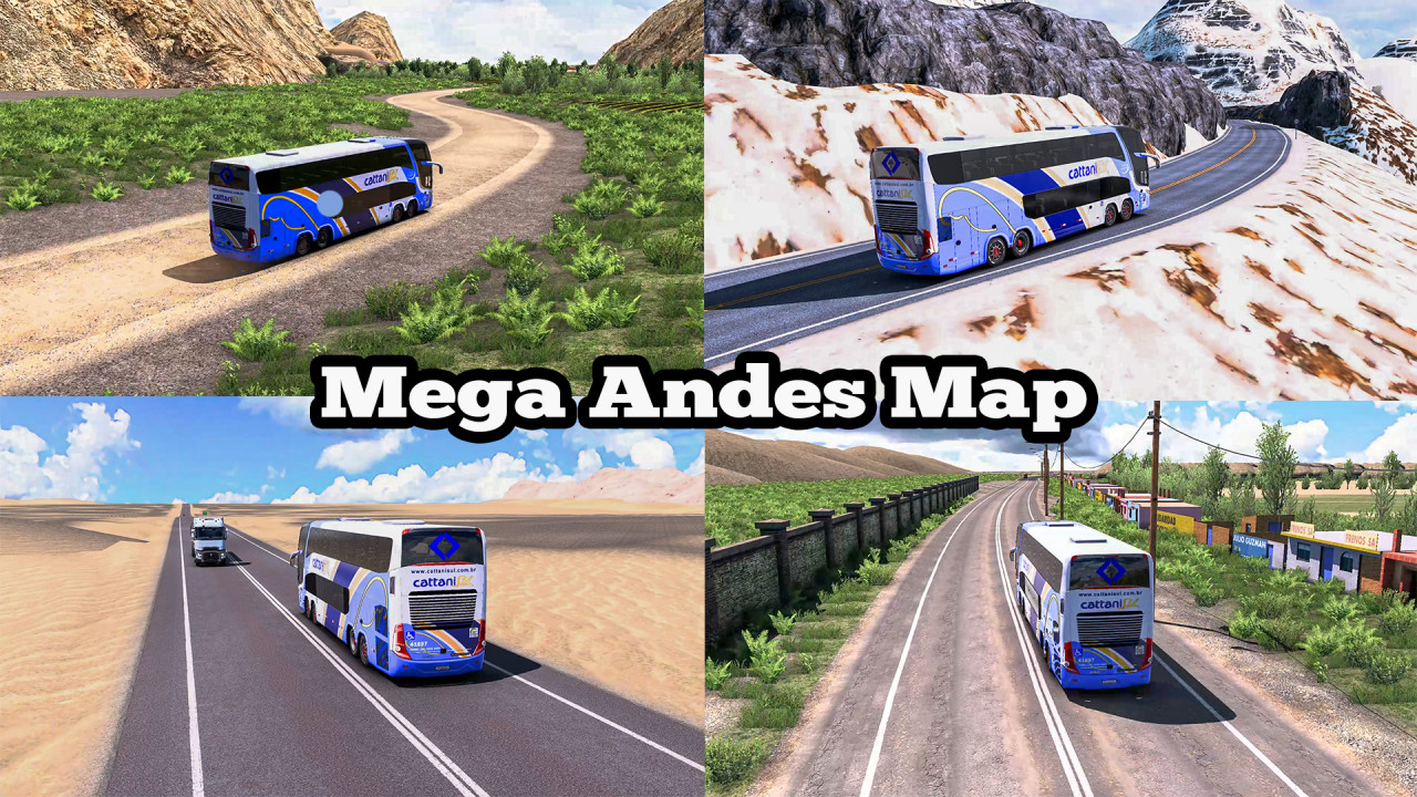 Mega Andes Map Mod Peru - ETS2 1.40